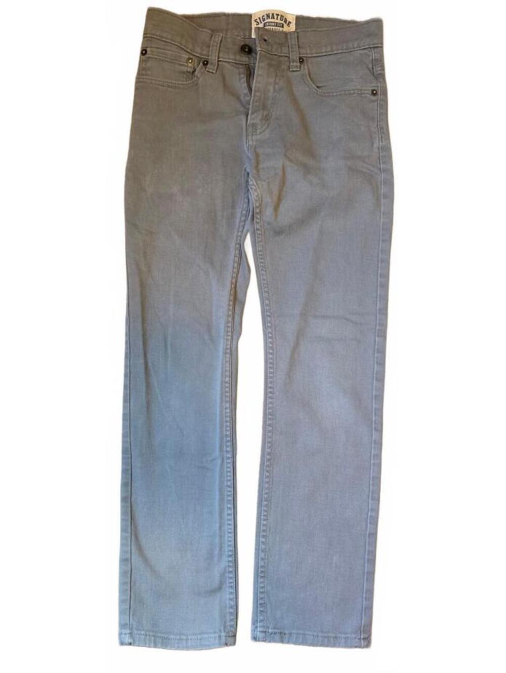 Signature by Levi Strauss & Co. Skinny Fit Jeans, Teens Size 14 Regular, Gray
